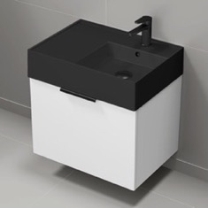 Floating Small Bathroom Vanity, Modern, 24 inch